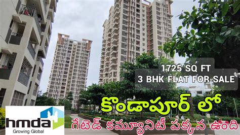 Sq Ft Bhk Flat For Sale Kondapur Hyderabad Elip Property Bhk