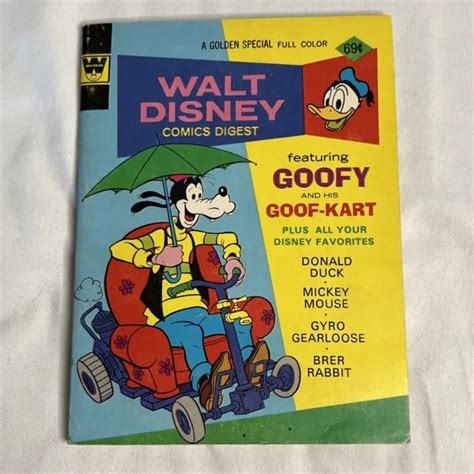 Walt Disney Comics Digest Goofy Donald Mickey Number Whitman Western