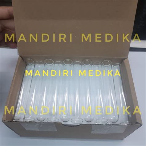 Jual Glass Test Tube Kaca Tabung Reaksi Iwaki Pyrex Original Asahi Isi