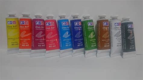 Paquete 10 Tubos De Pinturas Al Oleo Marca Atl 40ml Meses Sin Intereses