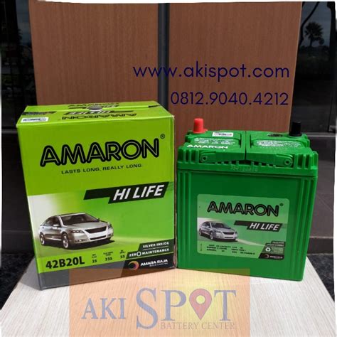 Aki Mobil Amaron Hl B L Ah Aki Kering Harga Tukar Tambah Wasmon