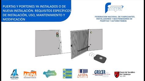 Puertas Y Portones Ya Instalados O De Nueva Inst Requisitos Esp De