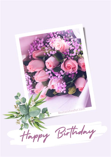 Birthday Flowers Wishes Images Home Alqu