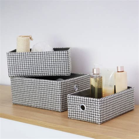 Silva Rectangular Fabric Storage Baskets Jvl Homeware Solutions