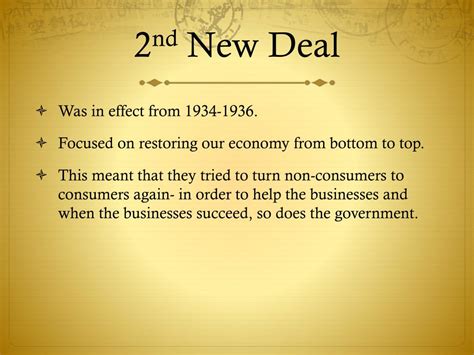 Ppt The 1 St New Deal Vs The 2 Nd New Deal Powerpoint Presentation