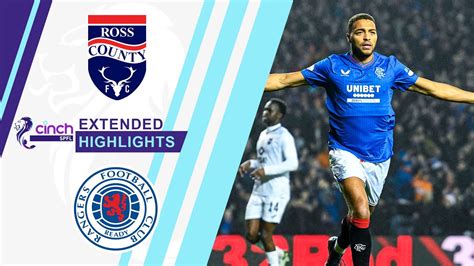 Ross County Vs Rangers Extended Highlights Spfl Cbs Sports Golazo