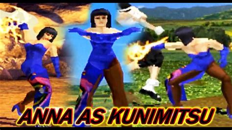 Tas Anna With Kunimitsus Moves Gameplay Tekken 2 Arcade Version