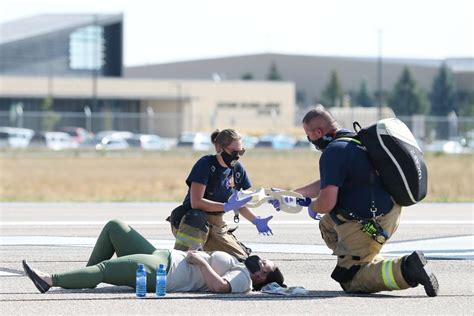 Airport tests emergency preparedness with plane crash simulation