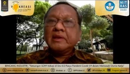 Vokasi UI Gelar Bincang Industri Bahas Tantangan Profesi Pascapandemi