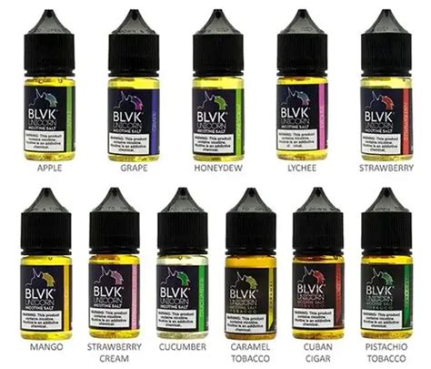 BLVK 35mg 50mg E Liquid All Flavors 30ml Unicorn Salt Nicotine E Juice