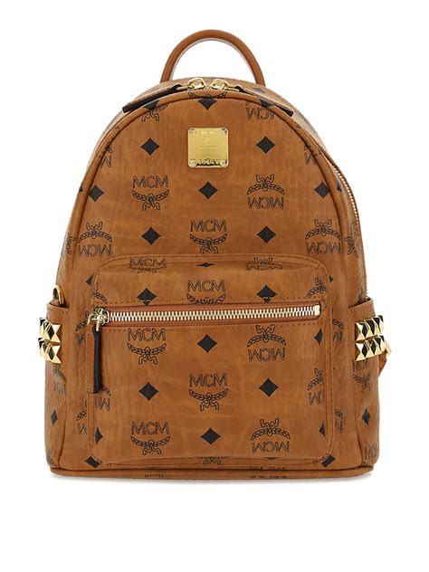 Backpacks Mcm Stark Studded Backpack Mmkaave10co