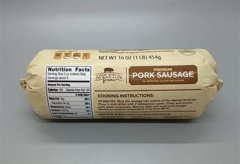 Appleton Farms Premium Pork Sausage Aldi Reviewer