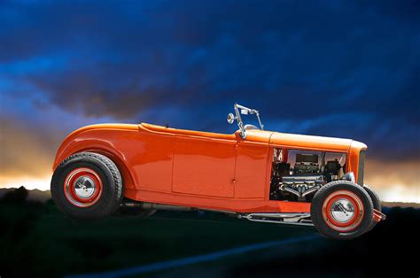 Orange Roadster Photograph By Dave Koontz Pixels