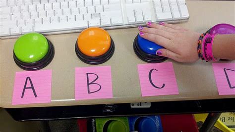 Colorful Buzzers For Students To Use During Classroom Games To Buzz