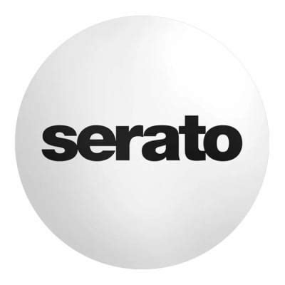 Serato DJ Logo 12 Inch Slipmats Pair Black On White Reverb UK