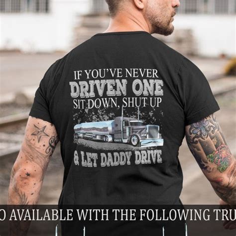 Funny Trucker Shirt Let Daddy Drive Funny Fuel Tanker Trucker Etsy