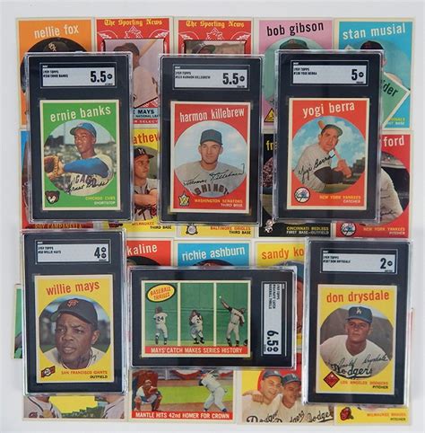 1959 Topps Baseball Complete Set W 9 SGC Graded