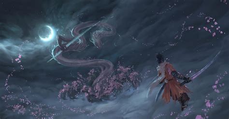 A drawing of the Divine Dragon fight I made a while back : r/Sekiro