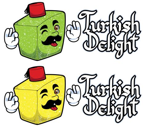 Turkish Delight Mascot 22464865 Vector Art at Vecteezy
