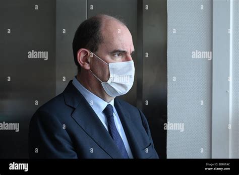 French Prime Minister Jean Castex During Her Visit The Centre