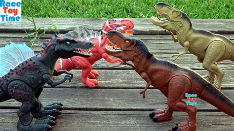 Dino Battle Compilation Videos Dinosaurs Toys For Kids Youtube