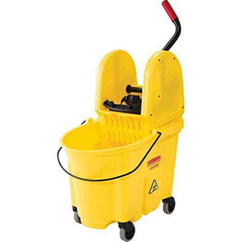 Rubbermaid Commercial WaveBrake 2 0 35 QT Down Press Mop Bucket And