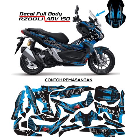 Striping Full Body Adv 150 Decal Full Body Adv 150 Variation Full Body