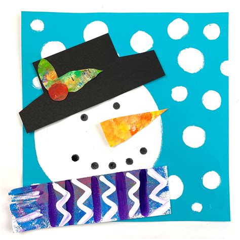 Snowman! – Painted Paper Art