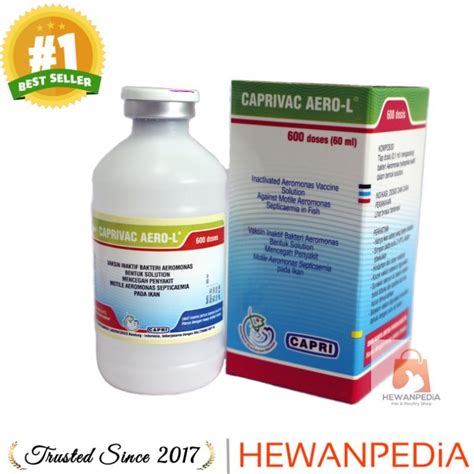 Jual VAKSIN IKAN CAPRIVAC AERO L 600 Dosis 60 Ml Hewanpedia Vaksin