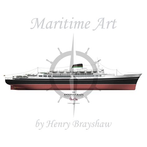 Ms Antonia Graza Poster — Maritime Art By Henry Brayshaw