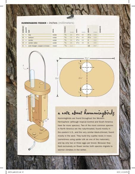 Hummingbird Feeder | Woodworking Project | Woodsmith Plans