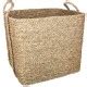 Lot De Paniers De Rangement Anses Seagrass Cm Naturel