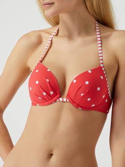 S Oliver Red Label Bikini Oberteil In Triangel Form Rot Online Kaufen