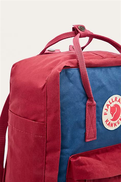 Fjallraven Kanken Classic Ox Red And Royal Blue Backpack Urban Outfitters Uk