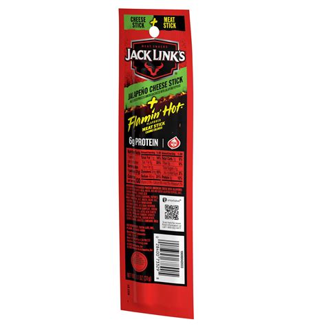 Jack Link S Cheese Stick Meat Stick Jalapeno Cheese Flamin Hot