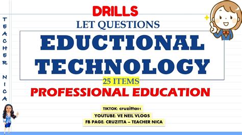 EDUCATIONAL TECHNOLOGY DRILLS LET REVIEW LET QUESTIONS VE NEIL