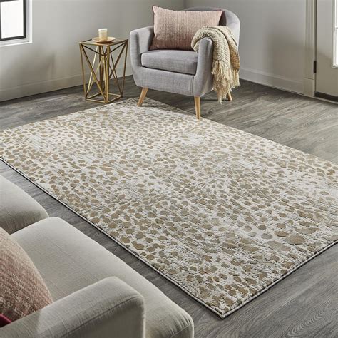 Feizy Waldor 3837f Brownivory Area Rug Incredible Rugs And Decor