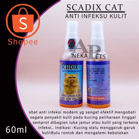 Jual Scadix Cat Spray Anti Infeksi Kulit Scabies Demodex Kudix Kudis