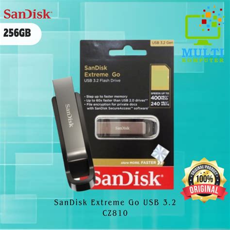 Jual SanDisk Extreme Go USB 3 2 CZ810 256GB Shopee Indonesia