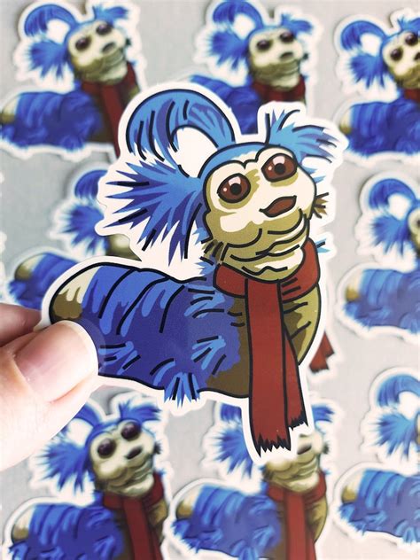 Labyrinth Worm Vinyl Sticker Cute Laptop Stickers Vinyl Etsy UK