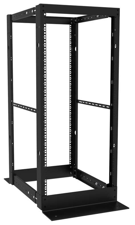 Open Frame 4 Post 24u Server Rack Adjustable 24 To 36 Inch Depth