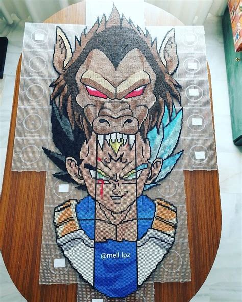 Ozaru Majin Vegeta 🔥🔥 Perler Bead Art Pixel Art Pattern Perler Beads Designs