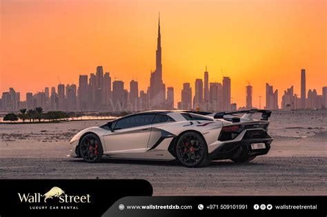 Lamborghini Aventador Svj For Rent In Dubai Wall Street Dubai