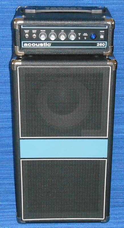 Rare Acoustic 260 Mini Bass Stack 100 Watts Excellent Reverb