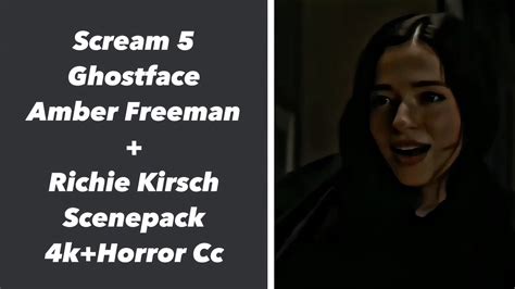 Scream Ghostface Amber Freeman Richie Kirsh Scenepack K Horror Cc