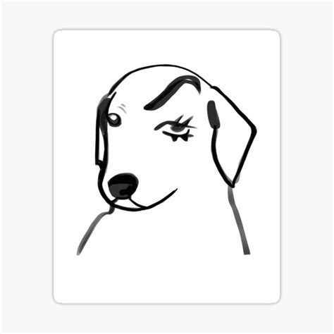 "Eyebrow dog meme " Sticker for Sale by GAOZ | Redbubble