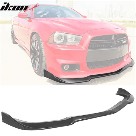 Compatible With 11 14 Dodge Charger Srt Ikon Style Pu Urethane Front Bumper Lip Splitter