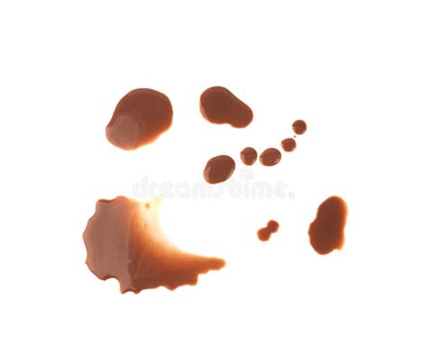 Spilled Chocolate Milk Isolated Hot Chocolate Puddle Liquid Stain
