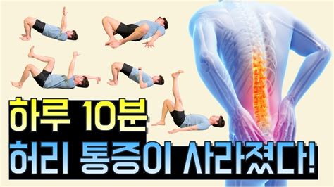 허리 특집 허리디스크 척추협착증 등 허리가 아프다면 이 운동을 10분만 따라 하세요 Youtube