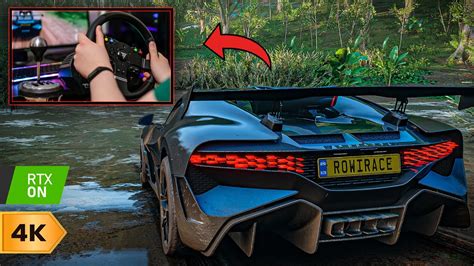 1500hp Bugatti Divo Off Road Driving In Forza Horizon 5 With Steering